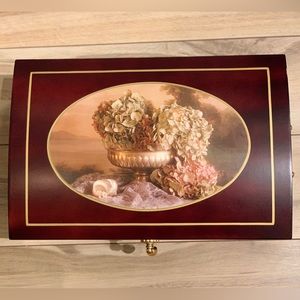 Vintage Western Germany Mahogany Treasure box